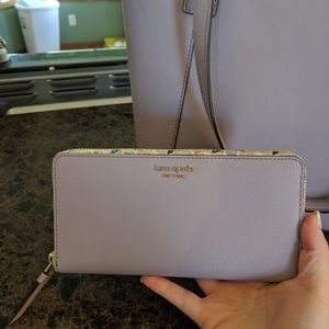 Kate Spade Large Continental Wallet Icy Lavender